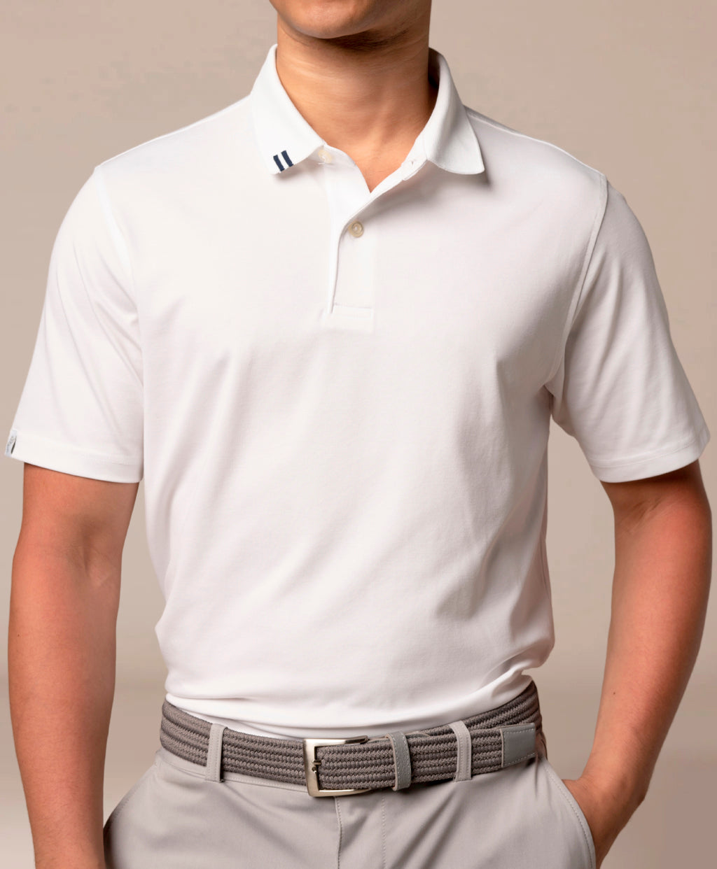 2Bar Solid Polo image