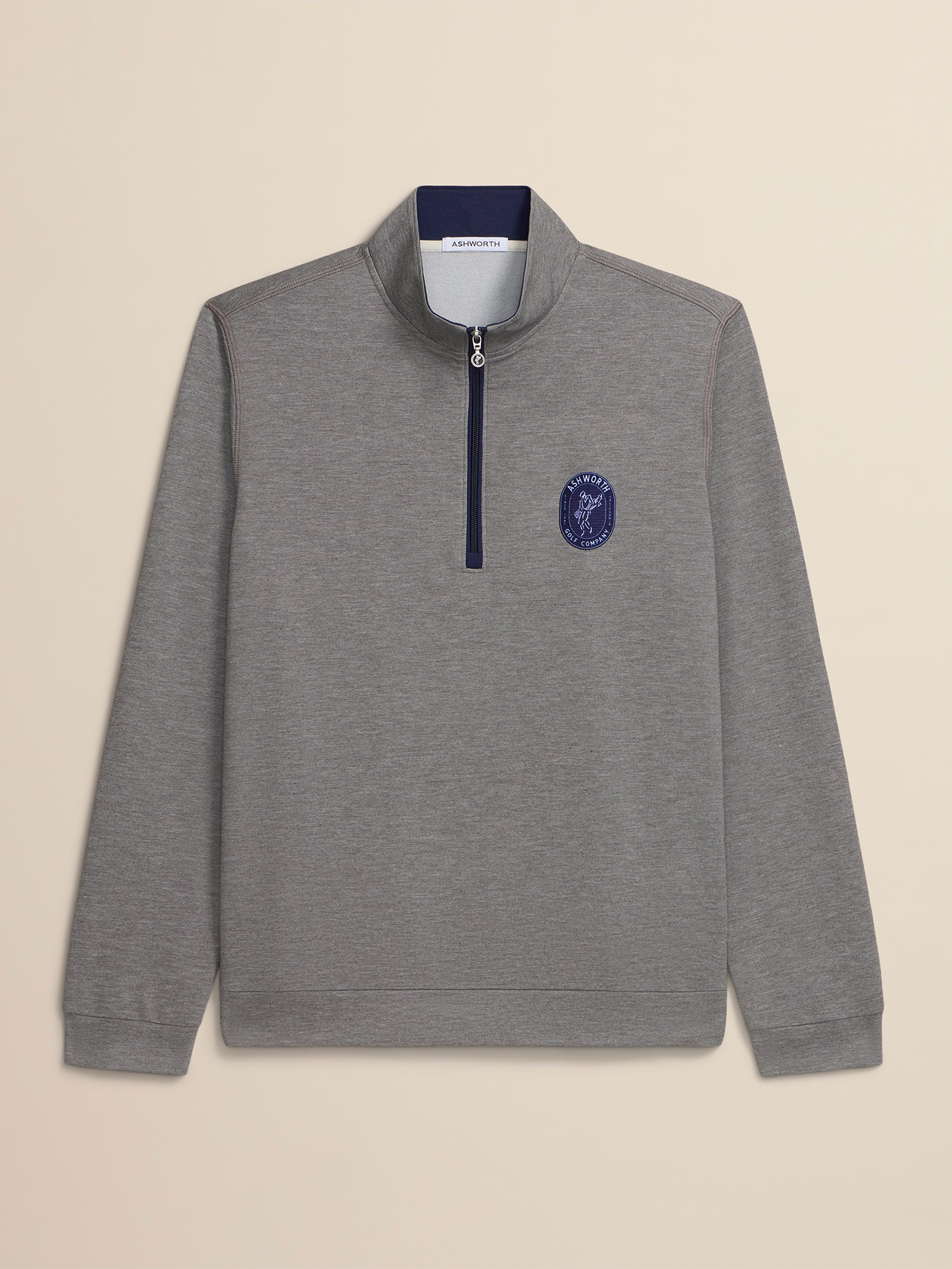 French Terry Vintage Patch 1/4 Zip